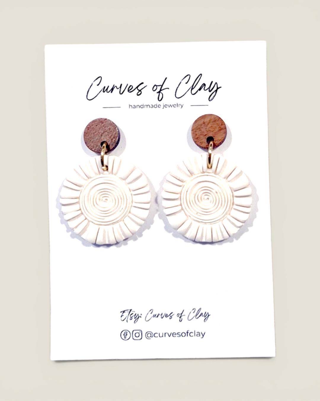 Curves of Clay, Everyday Dangle Earrings