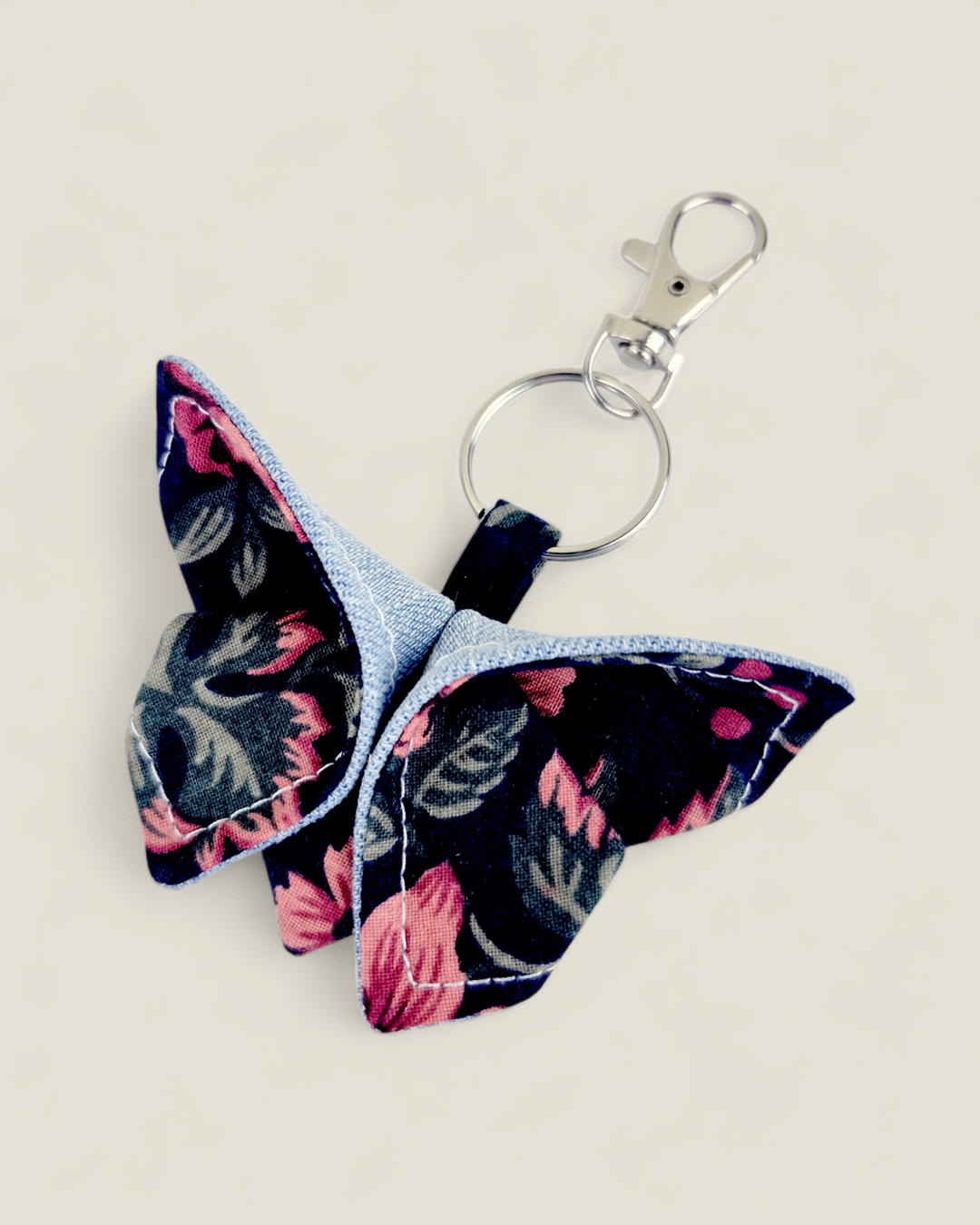 Izzyrai Handmade, Fabric Butterfly Keychains