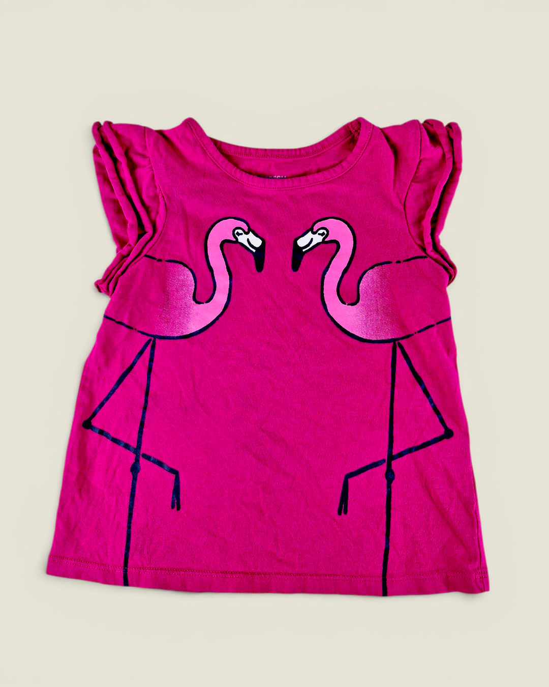 Pre-Loved Joe Fresh Pink Flamingo Top Girls 4Y | Betty’s Marketplace