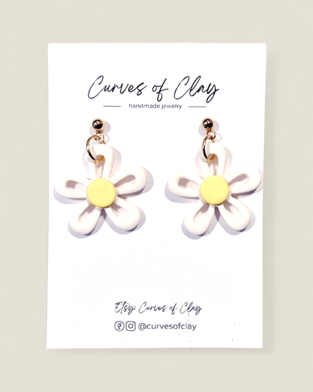 Curves of Clay, Everyday Dangle Earrings