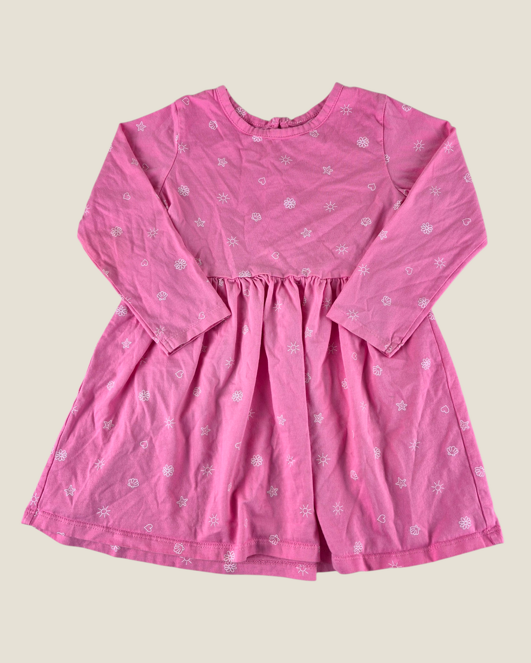 Pre-Loved George Pink Long Sleeve Dress Girls 4Y | Betty’s Marketplace