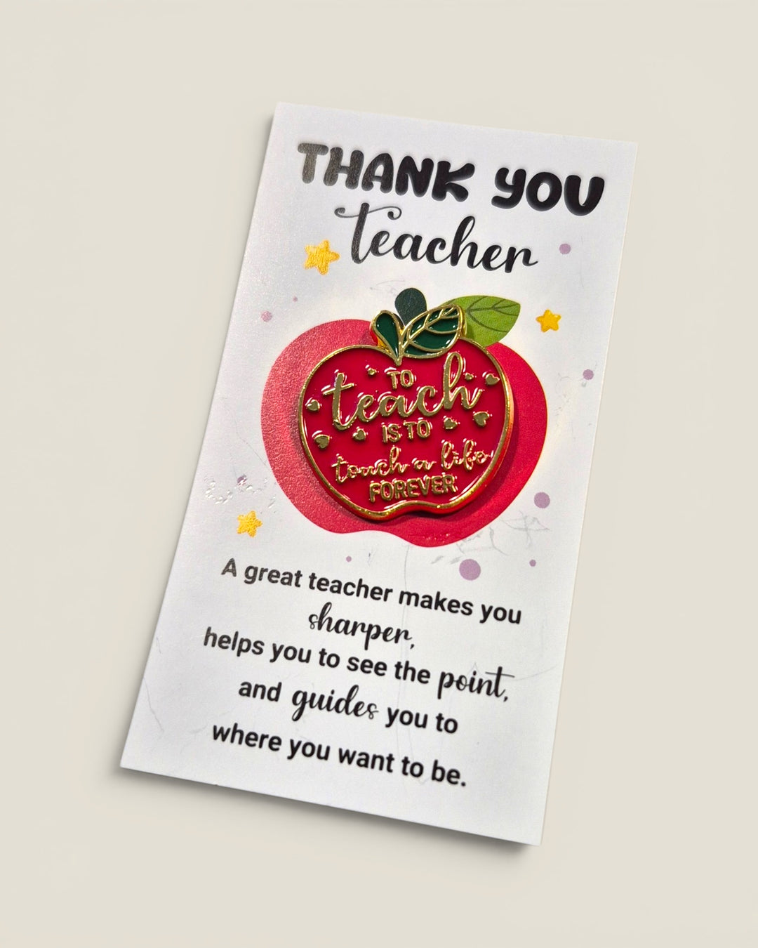 Liz's Custom Creations, Thank You Teacher Pins