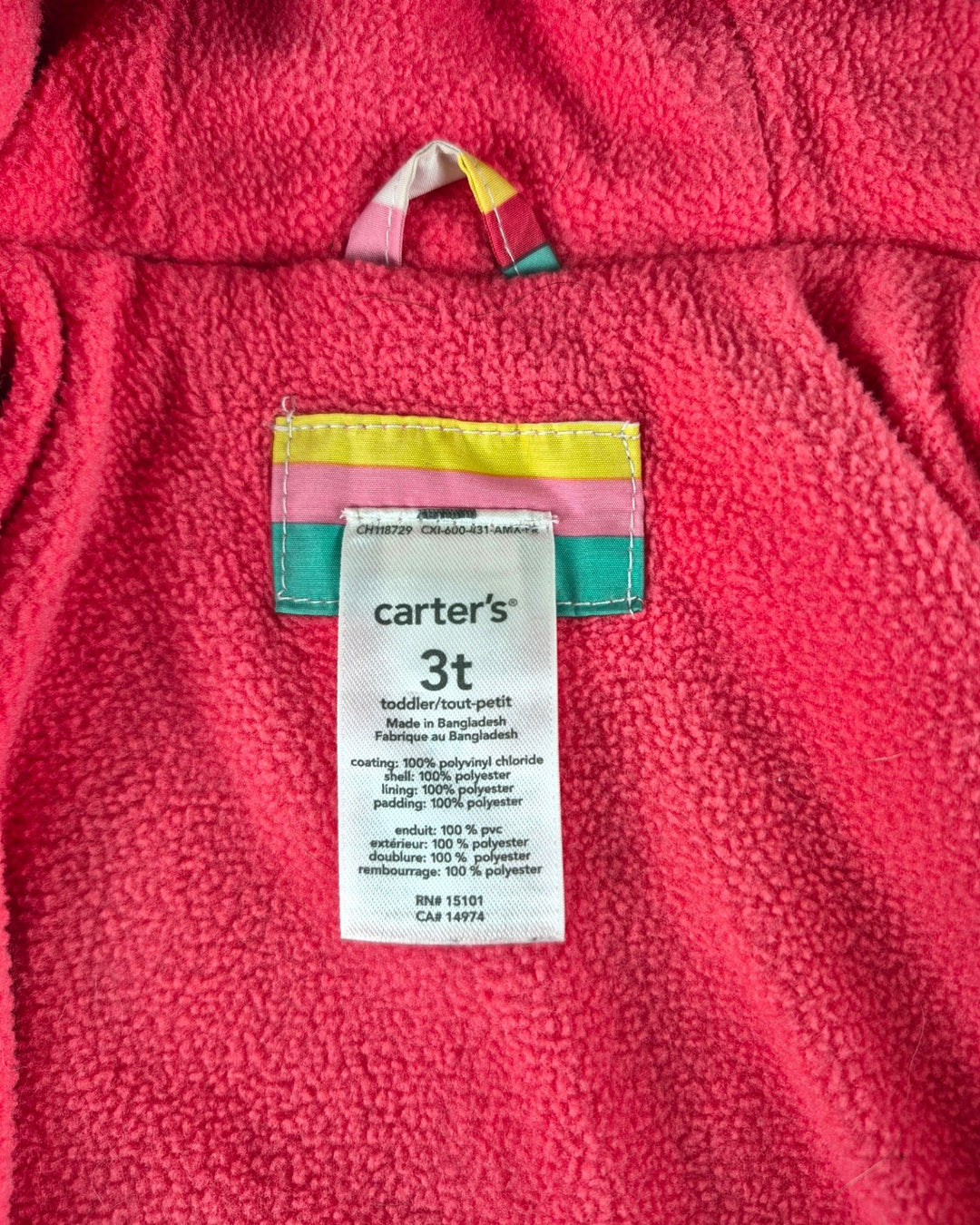 Pre-Loved Oshkosh Striped Spring/Fall Jacket Girls 3Y Play Condition | Betty’s Marketplace