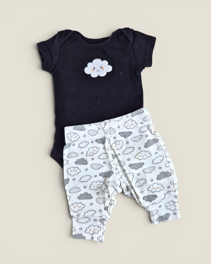 Pre-Loved George Happy Cloud Onesie Outfit NB | Betty’s Marketplace