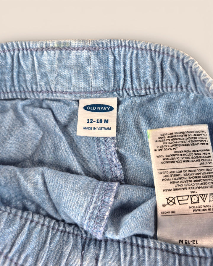 Pre-Loved Old Navy Light Blue Ruffle Shorts Girls 18-24M | Betty’s Marketplace