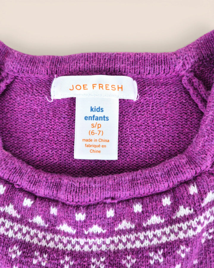 Pre-Loved Joe Fresh Purple Knit Dress Girls 6-7Y | Betty’s Marketplace