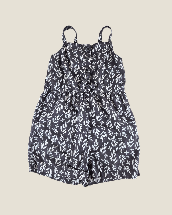 Pre-Loved Carter's Grey Floral Romper Girls 24M | Betty’s Marketplace