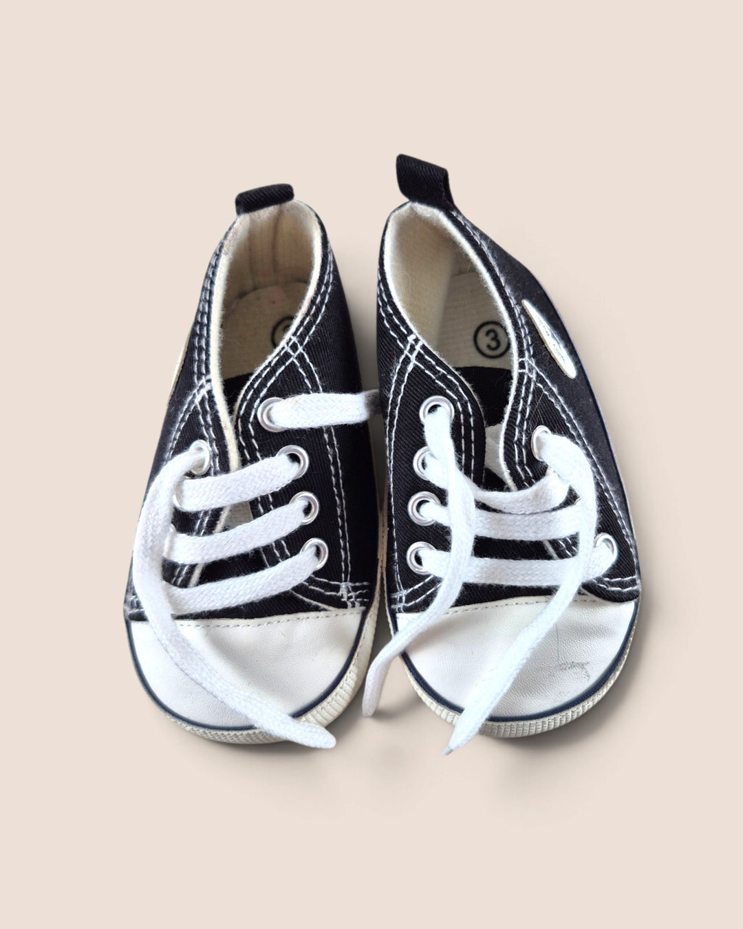 Pre-Loved Baby Black Canvas Shoes Size 3 | Betty’s Marketplace
