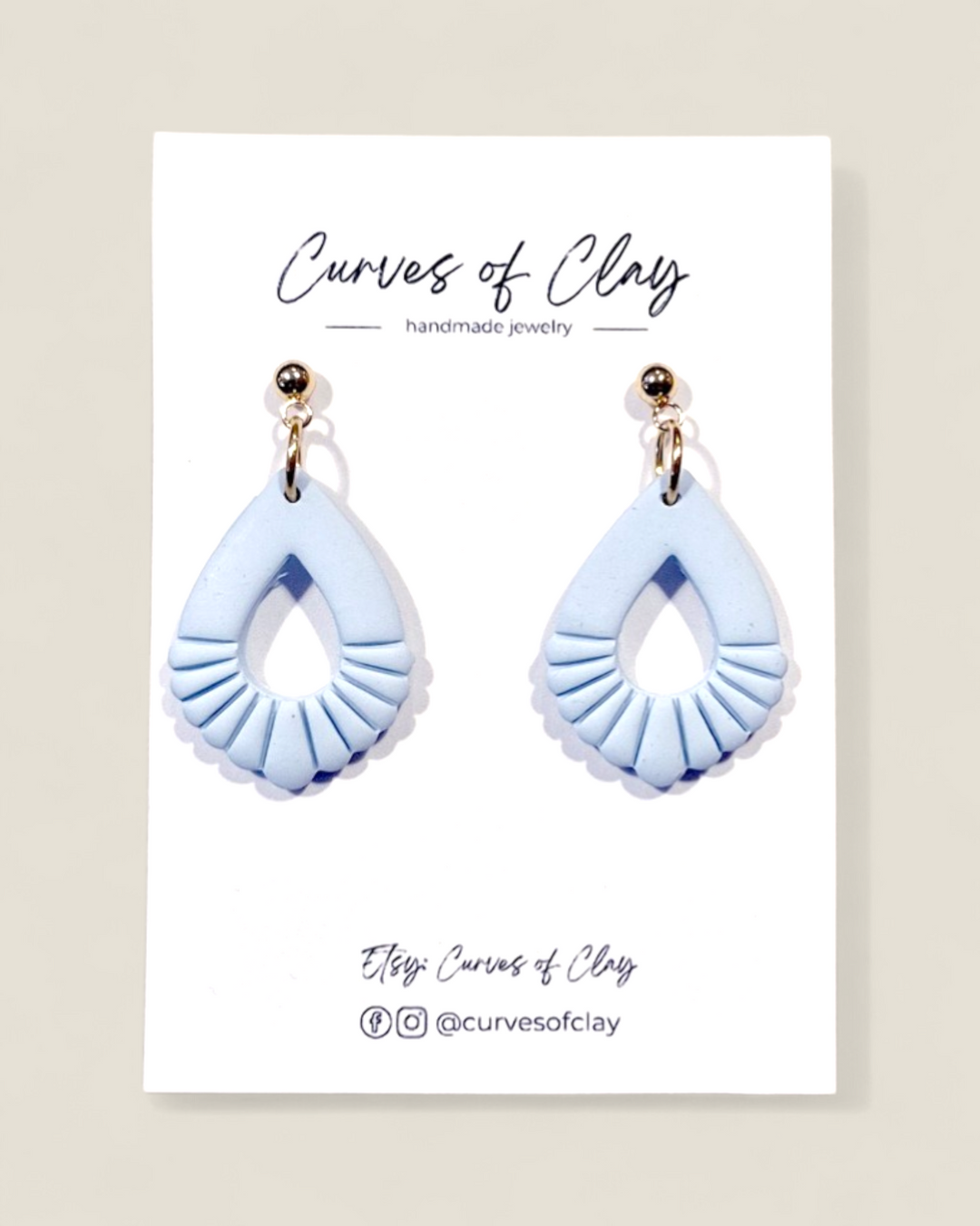 Curves of Clay, Everyday Dangle Earrings
