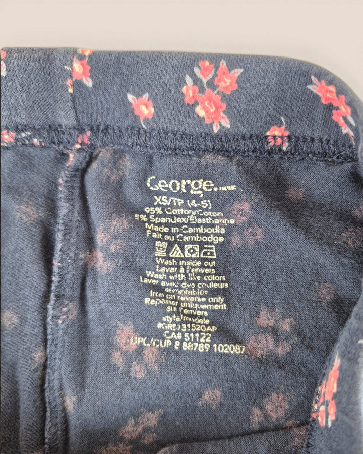 Pre-Loved George Floral Capris Leggings Girls 4-5Y | Betty’s Marketplace