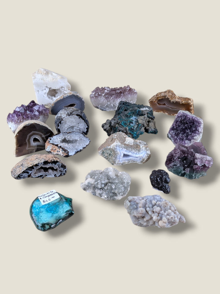 The Crystal Compass, Cut Geodes & Raw Crystal Gemstones