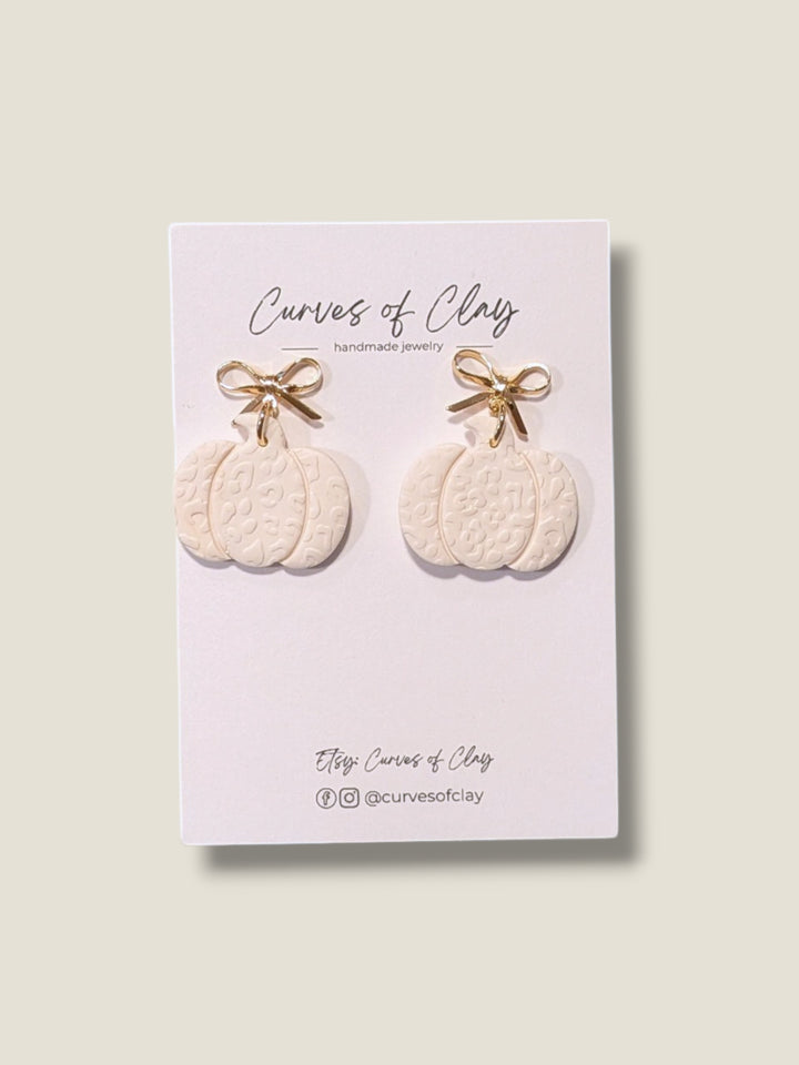 Curves of Clay, Autumn and Halloween Dangle Earrings