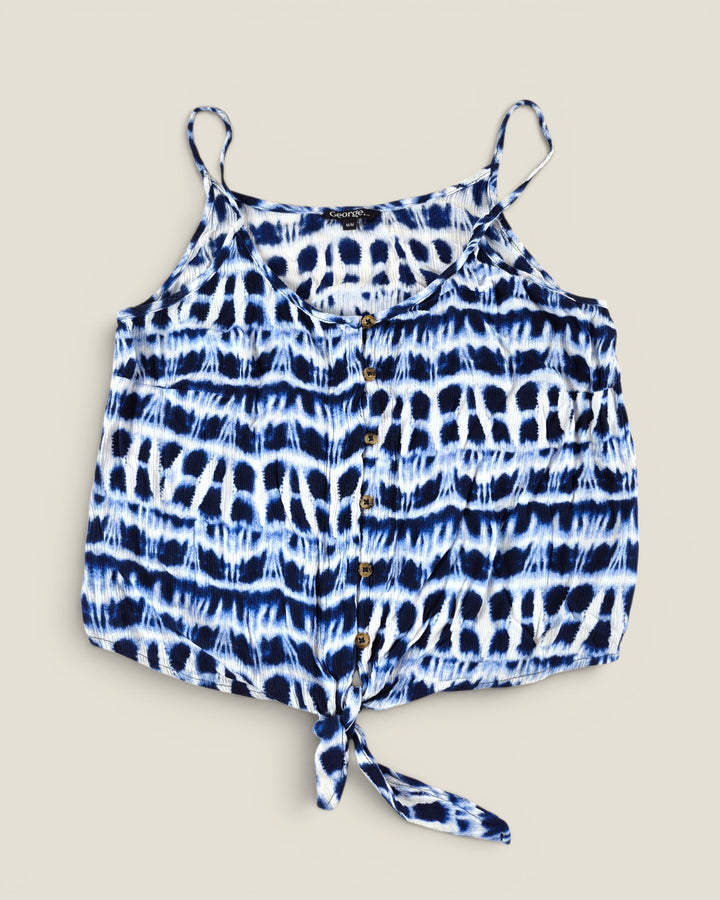 Pre-Loved George Blue Tie Dye Tank Top Ladies Medium | Betty’s Marketplace