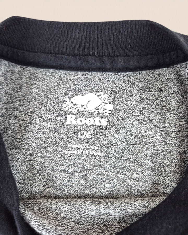 Pre-Loved Roots Grey & Black Long Sleeve Top Adult Large | Betty’s Marketplace