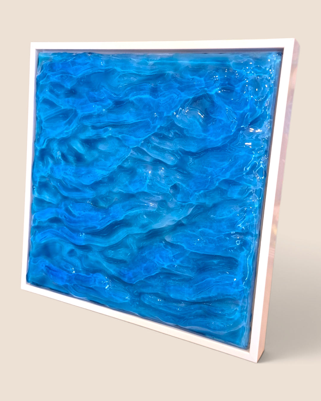 Kristi Scott Art, Textured Resin Water Art