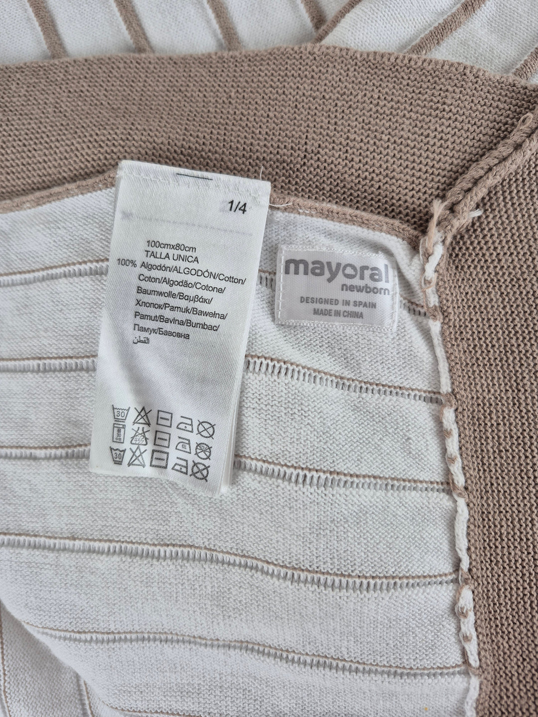 Pre-Loved Mayoral Striped Baby Blanket | Betty’s Marketplace