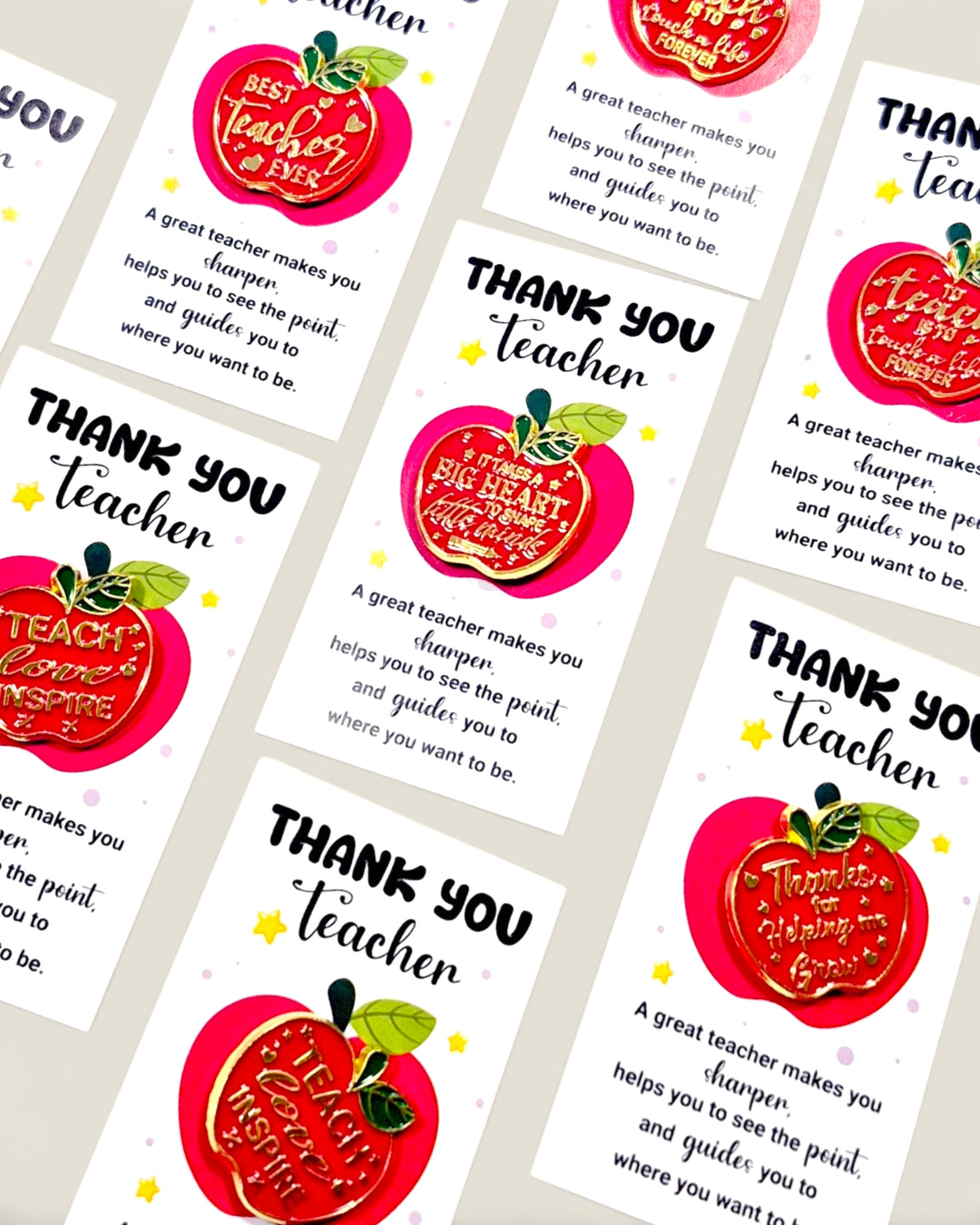 Liz's Custom Creations, Thank You Teacher Pins