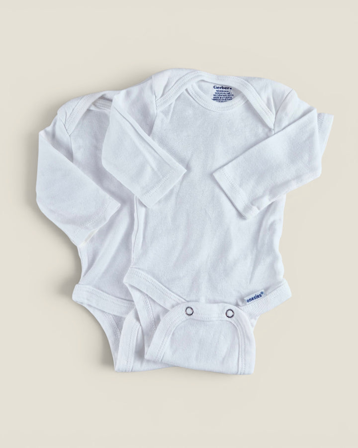 Pre-Loved Gerber Set Of 2 White Onesies NB | Betty’s Marketplace