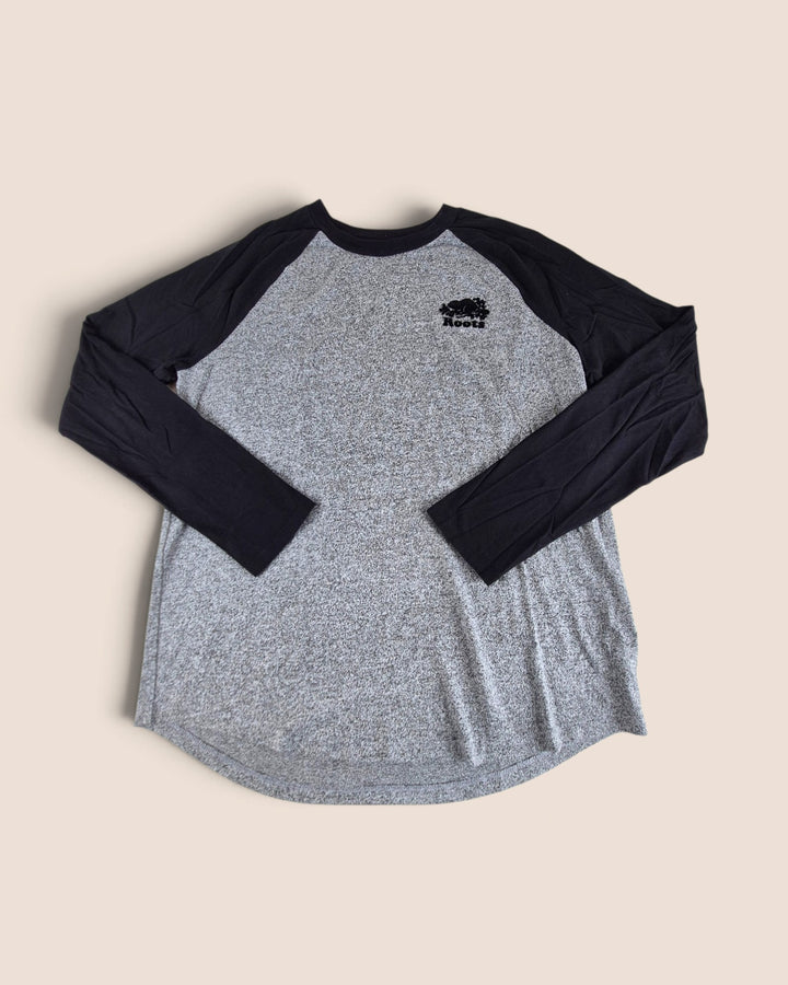 Pre-Loved Roots Grey & Black Long Sleeve Top Adult Large | Betty’s Marketplace