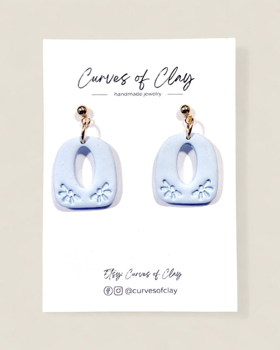 Curves of Clay, Everyday Dangle Earrings