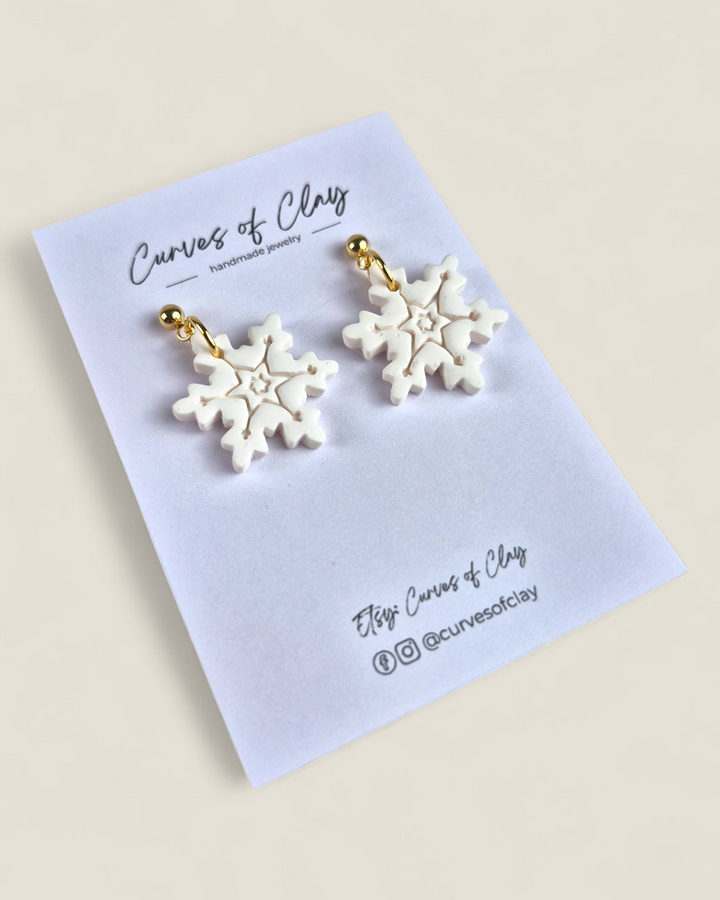 Curves of Clay, Holiday Dangle Earrings