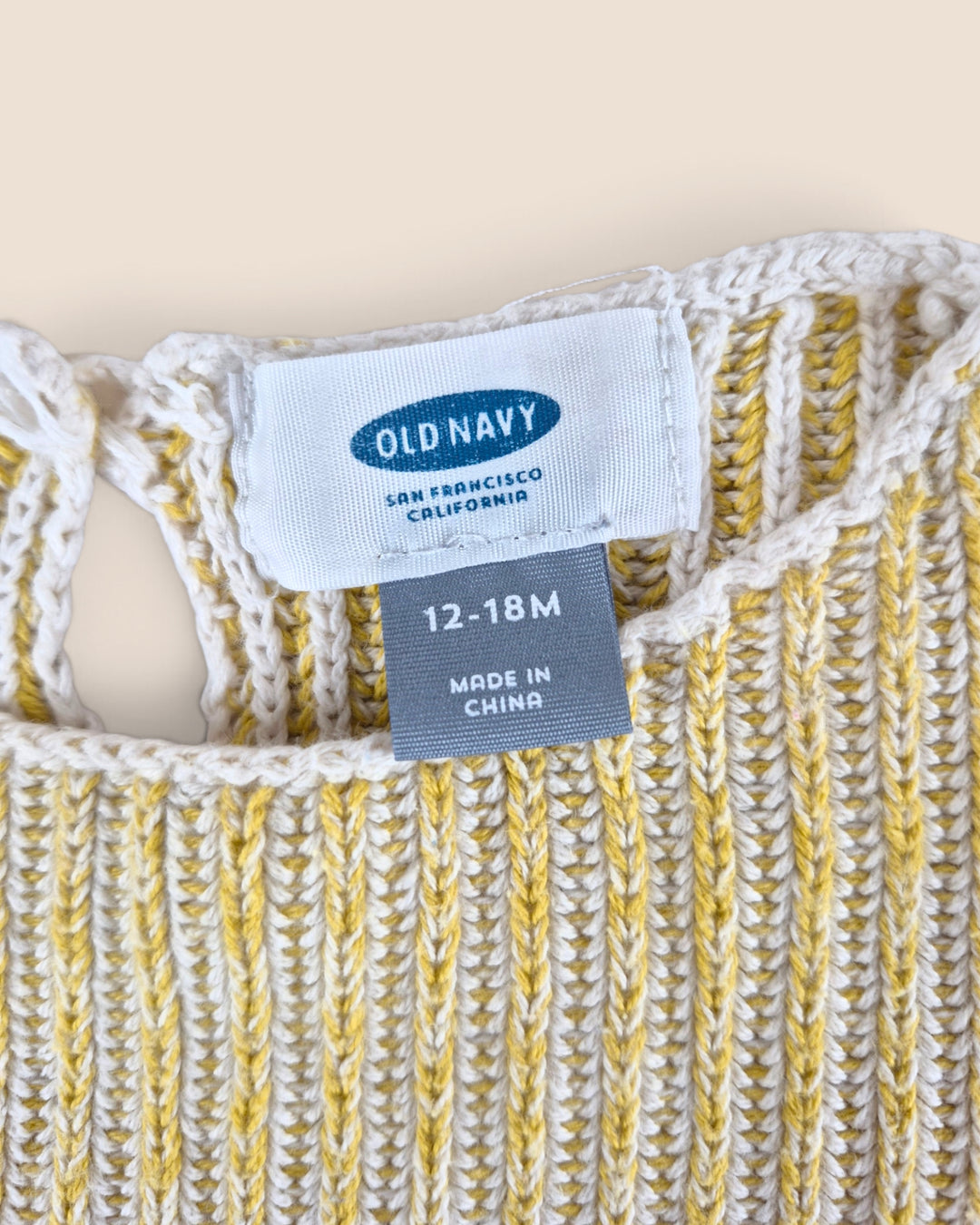 Pre-Loved Old Navy Yellow Sweater 12-18M | Betty’s Marketplace