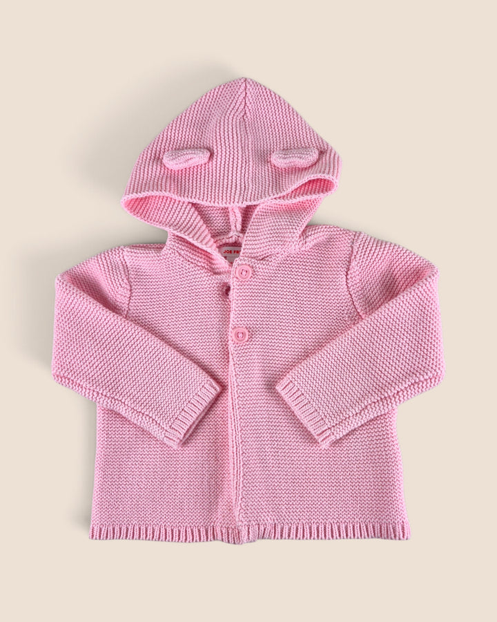 Pre-Loved Joe Fresh Pink Knit Hoodie Girls 12-18M | Betty’s Marketplace