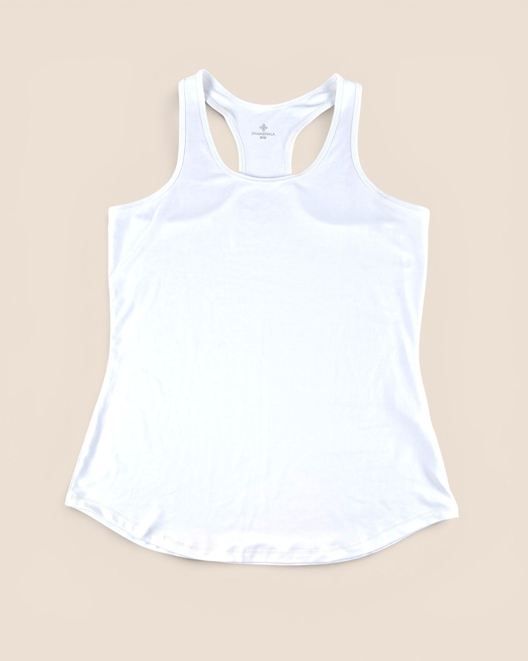 Pre-Loved Shambala Athletic White Tank Top Ladies Medium | Betty’s Marketplace