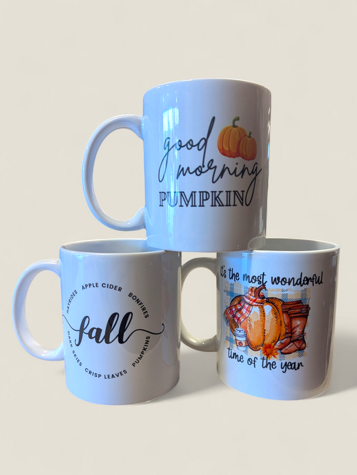 Liz's Custom Creation, Fall & Halloween Mugs