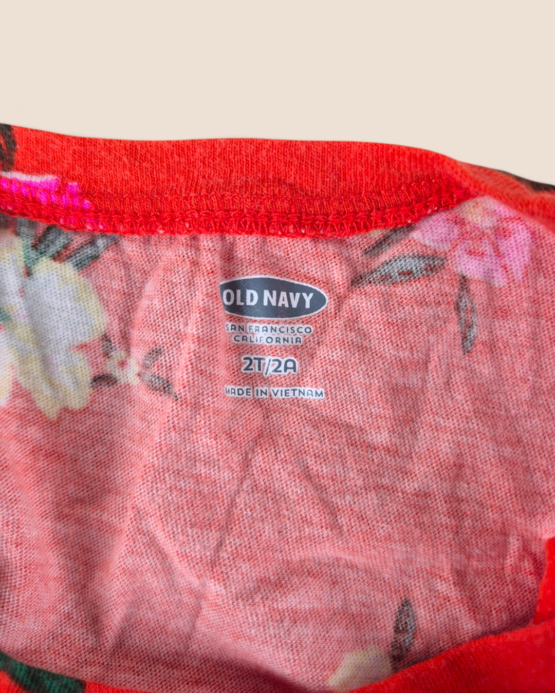 Pre-Loved Old Navy Orange Floral Tank Top Girls 2Y | Betty’s Marketplace