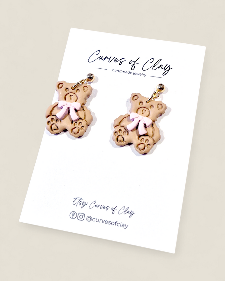 Curves of Clay, Valentine & Love Inspired Clay Dangle Earrings