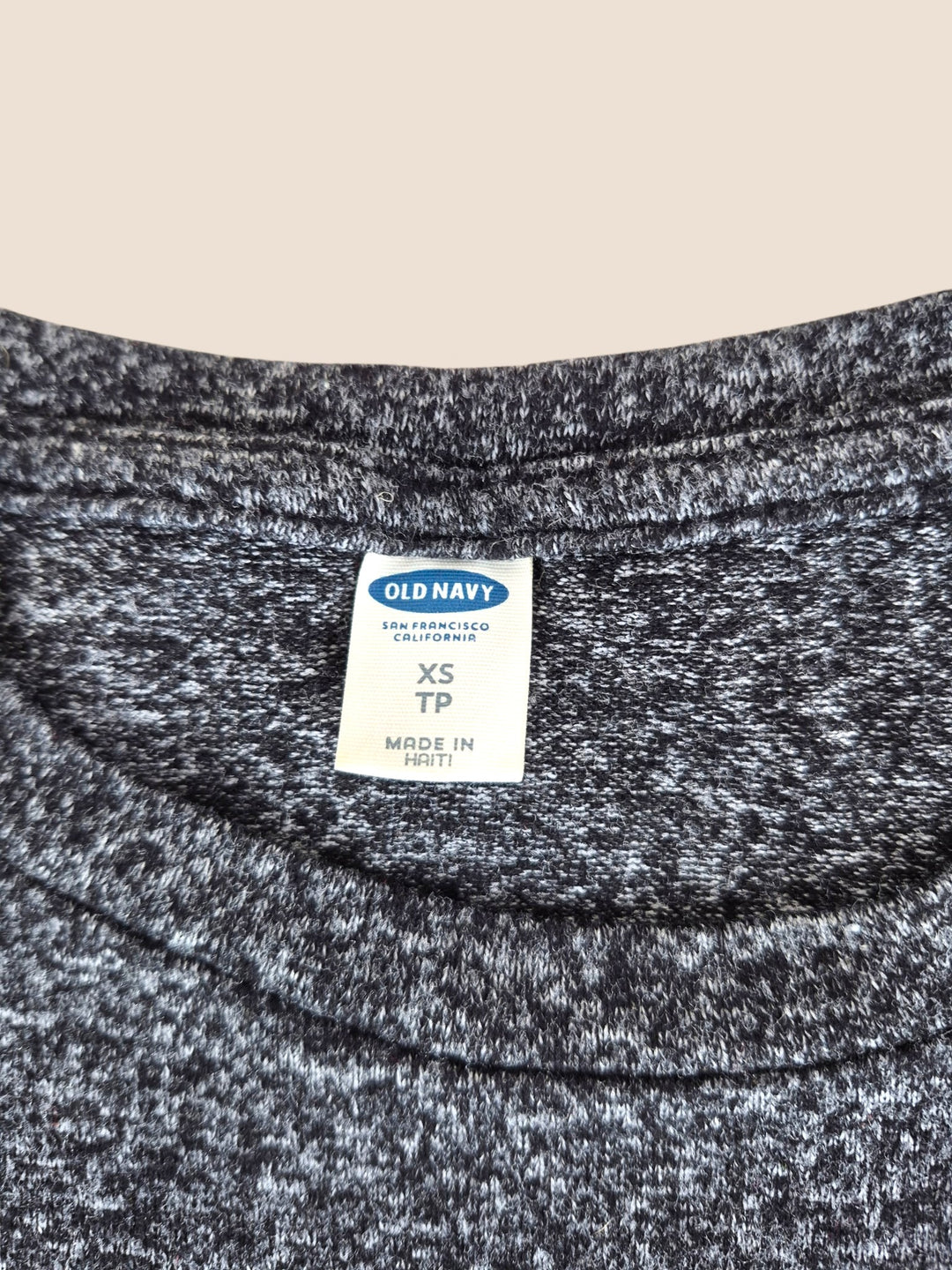 Pre-Loved Old Navy Charcoal Long Sleeve Top Ladies XS | Betty’s Marketplace