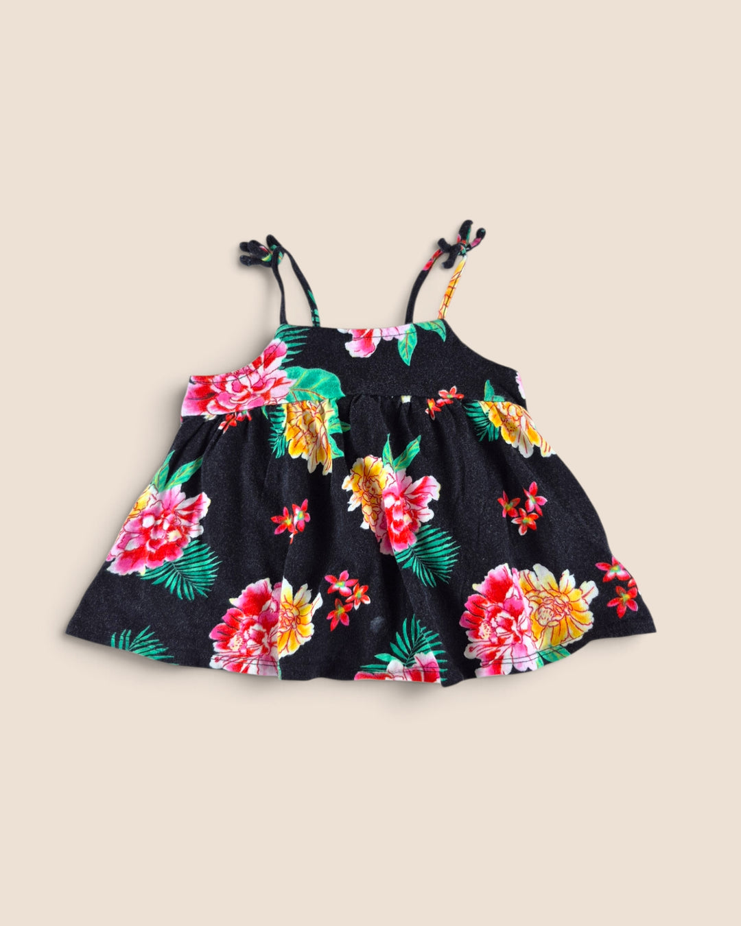 Pre-Loved Old Navy Black Floral Tank Top Girls 2Y | Betty’s Marketplace