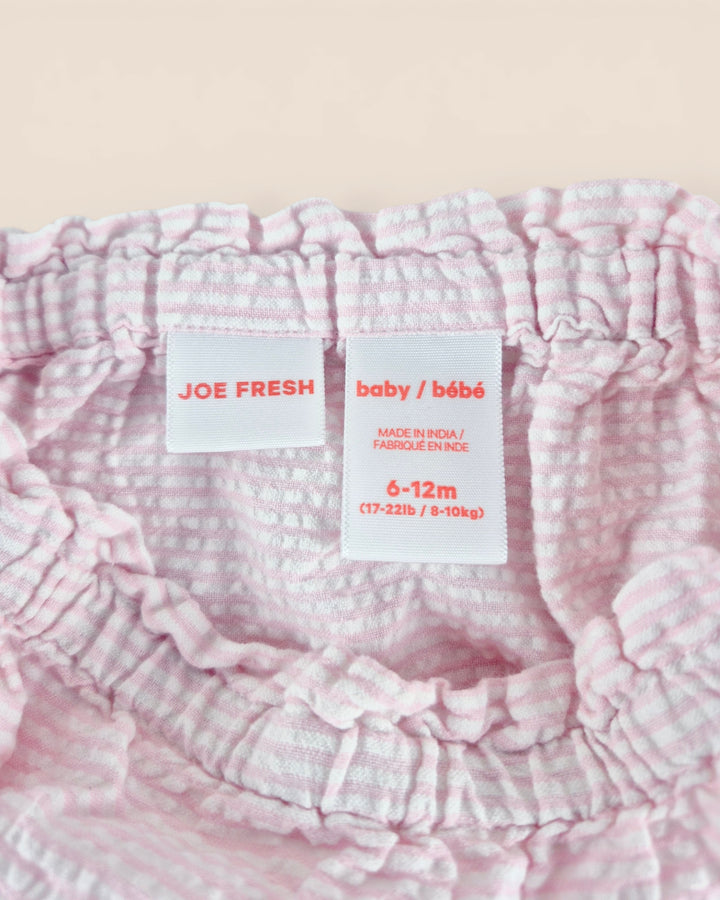 Pre-Loved Joe Fresh Pink Striped Bloomers Girls 6-12M | Betty’s Marketplace