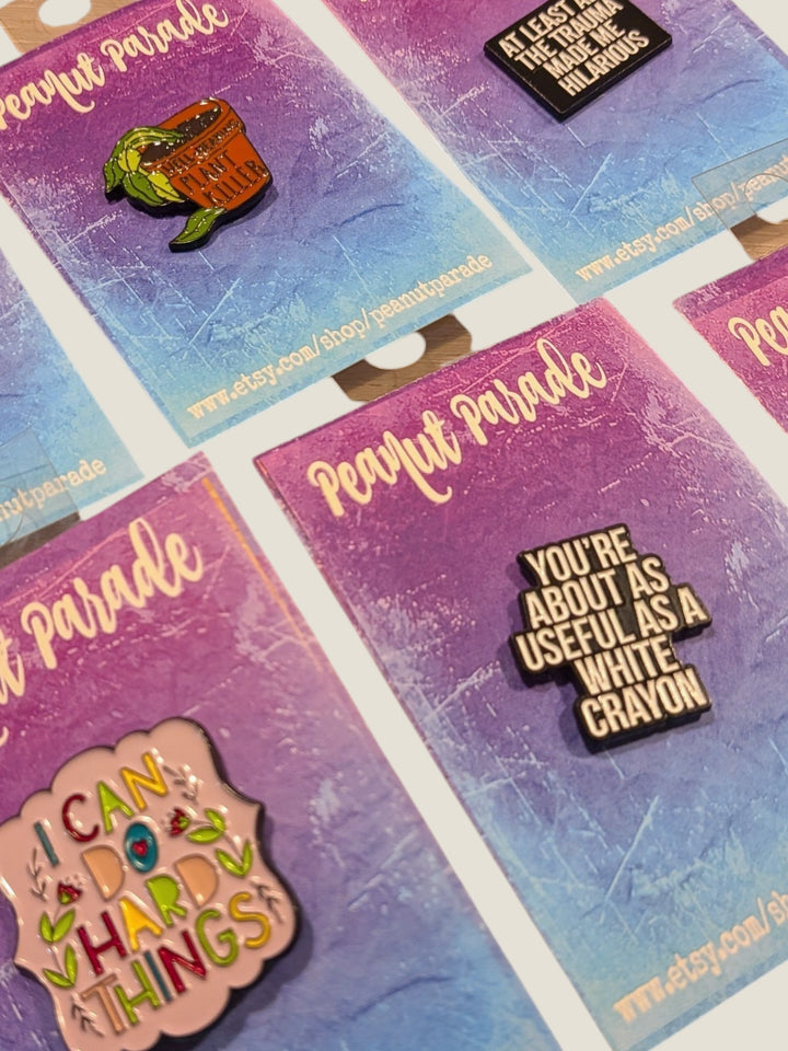 Peanut Parade, Enamel Pins