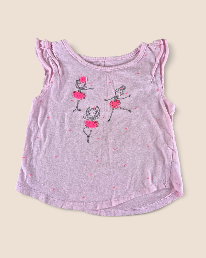 Pre-Loved Jumping Beans Pink Ballerina Top Girls 2Y | Betty’s Marketplace