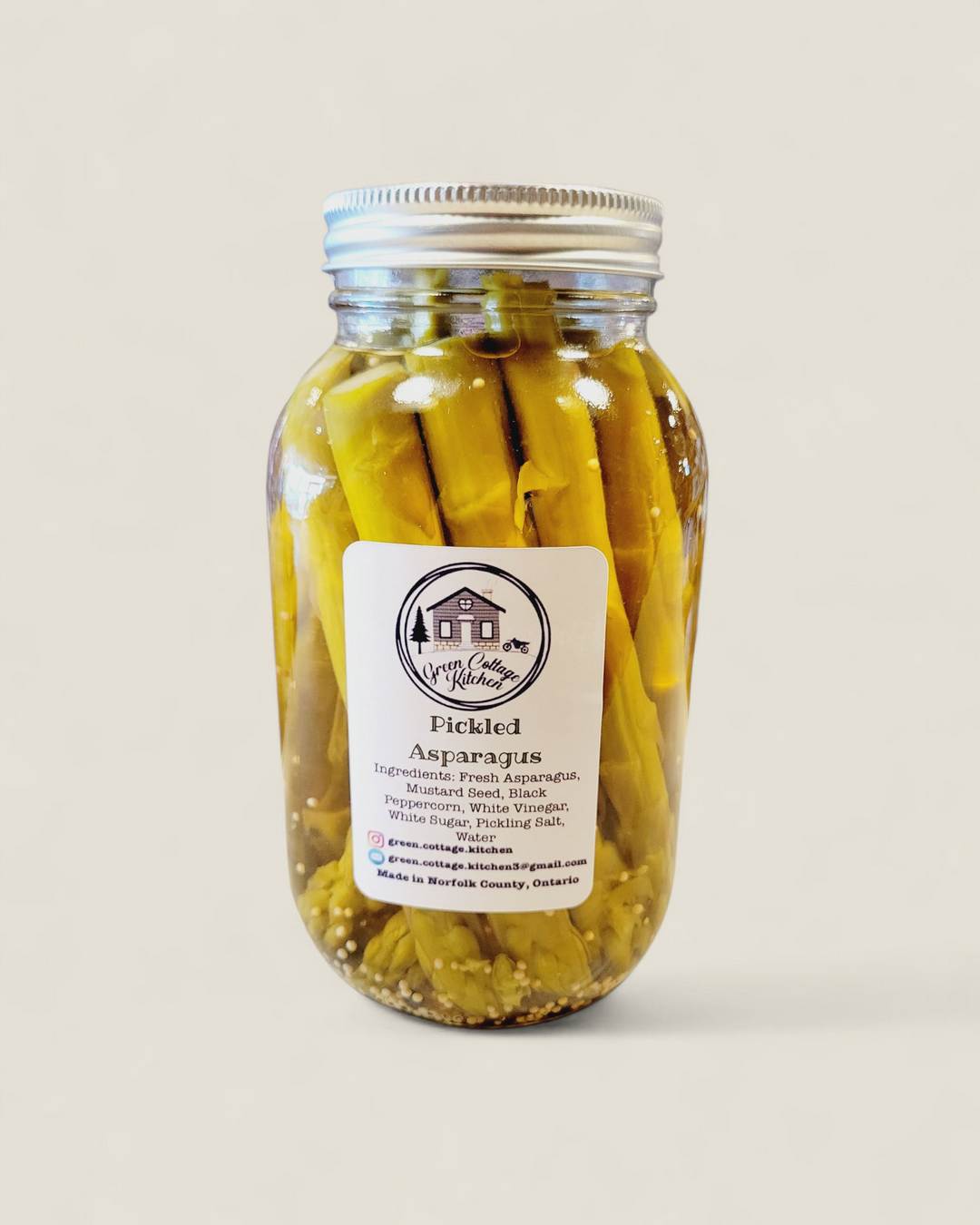 Green Cottage Kitchen, Pickled Asparagus