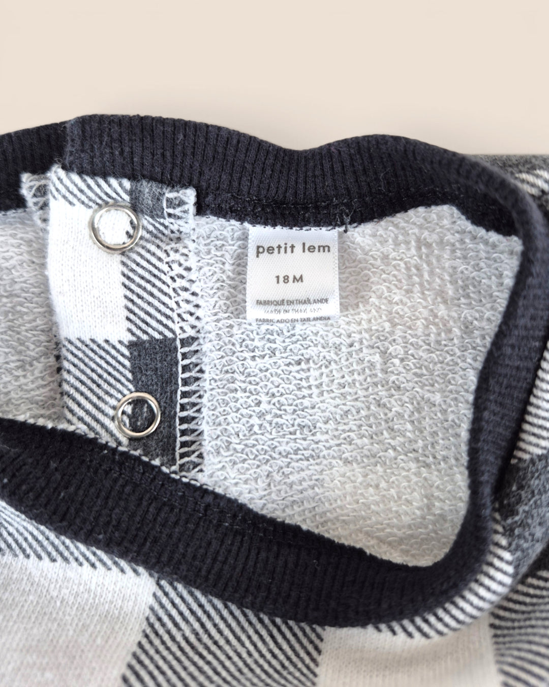 Pre-Loved Petit Lem Black & White Sweater Dress Girls 18M | Betty’s Marketplace