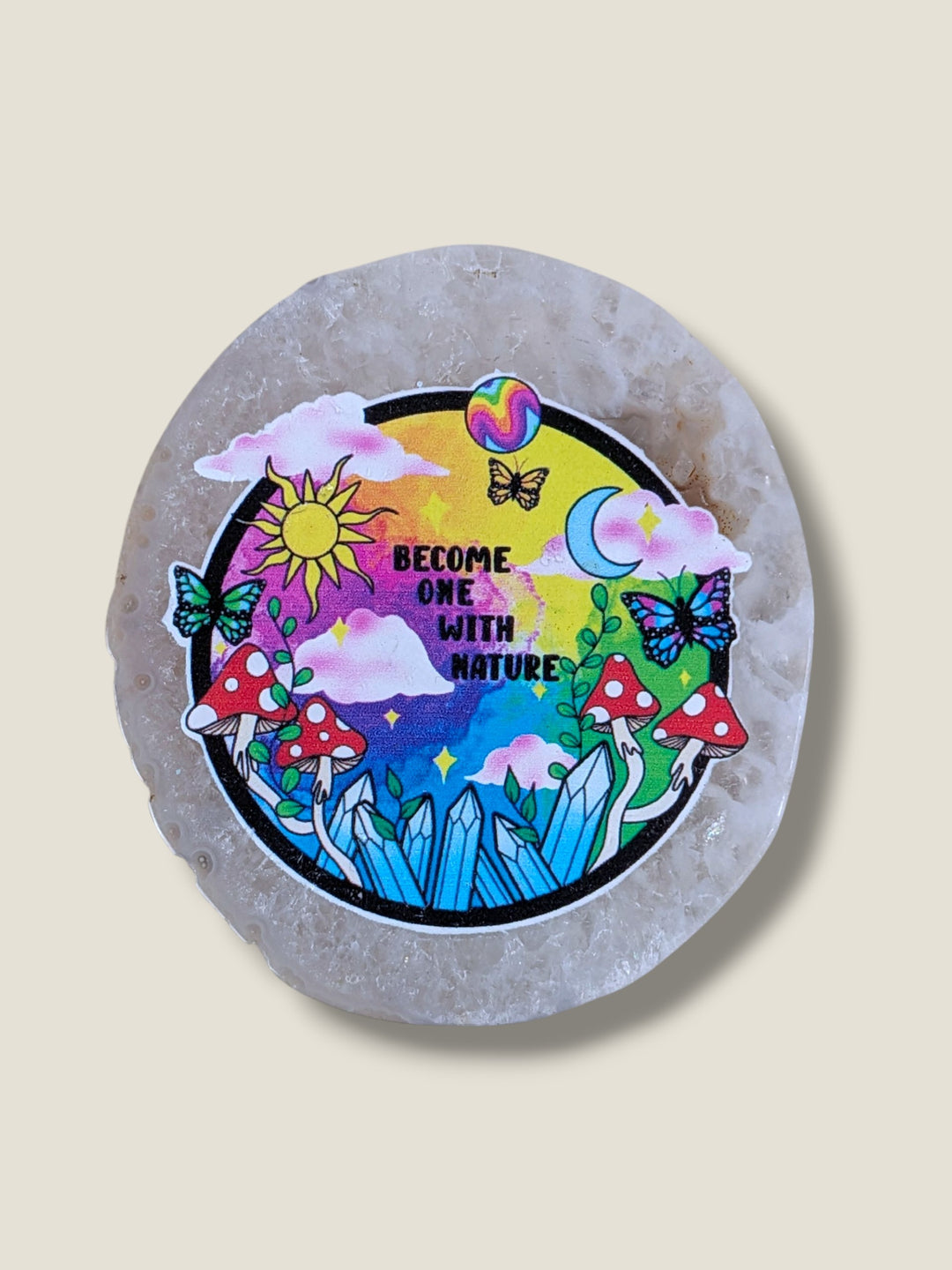 The Crystal Compass, Cut Crystal Dials with Designs