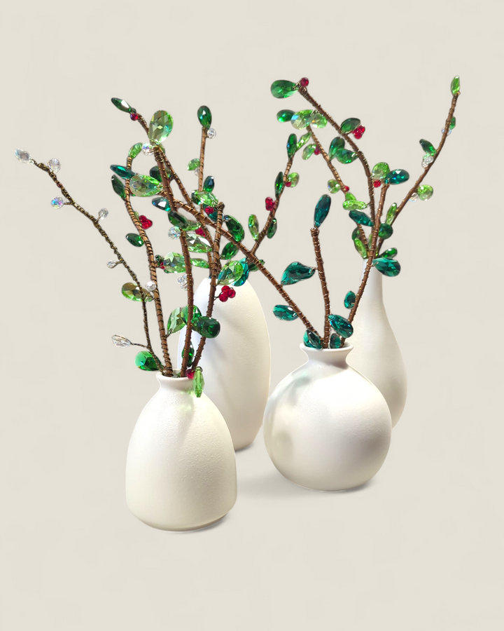 Kristi Scott Art, Jeweled Stems in Vase