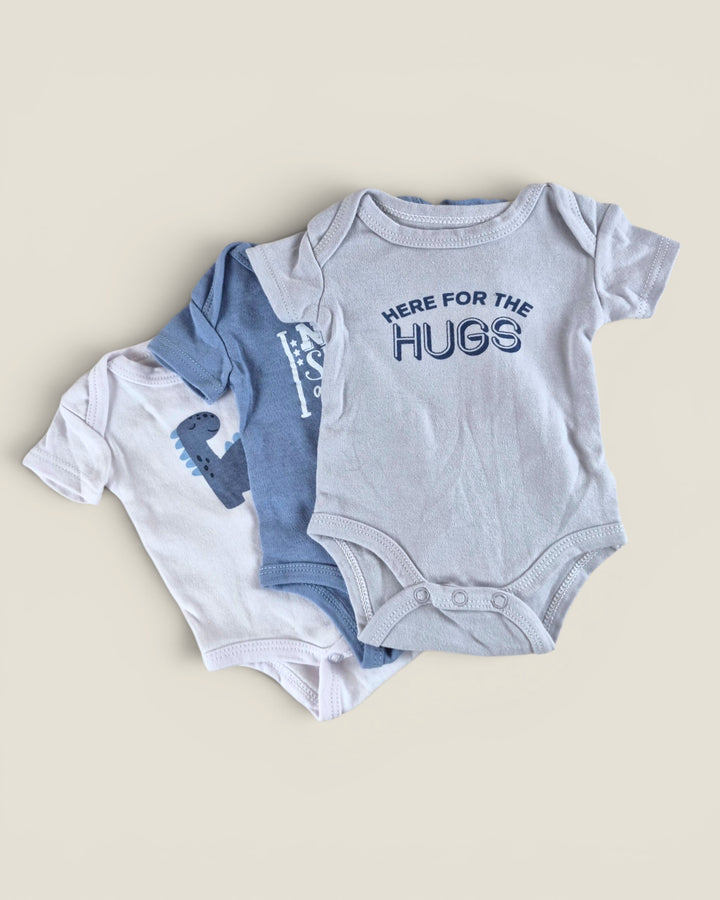 Pre-Loved The Peanutshell Set Of 3 Onesies 0-3M | Betty’s Marketplace
