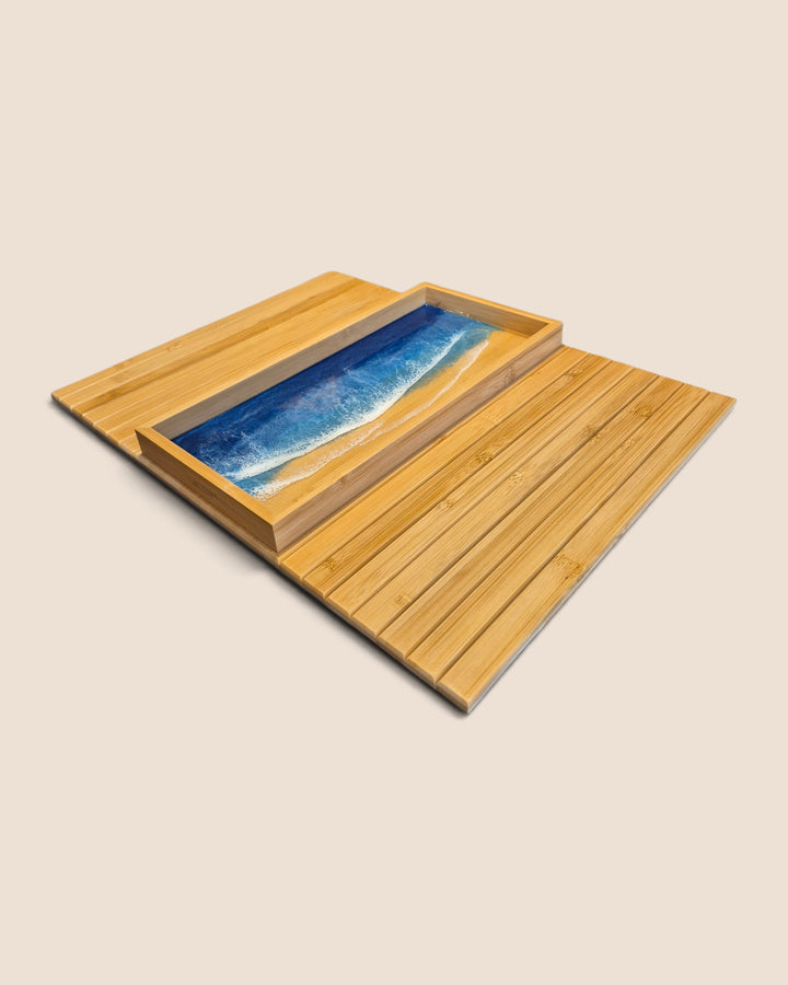 Kristi Scott Art, Sofa Arm Rest Ocean Tray