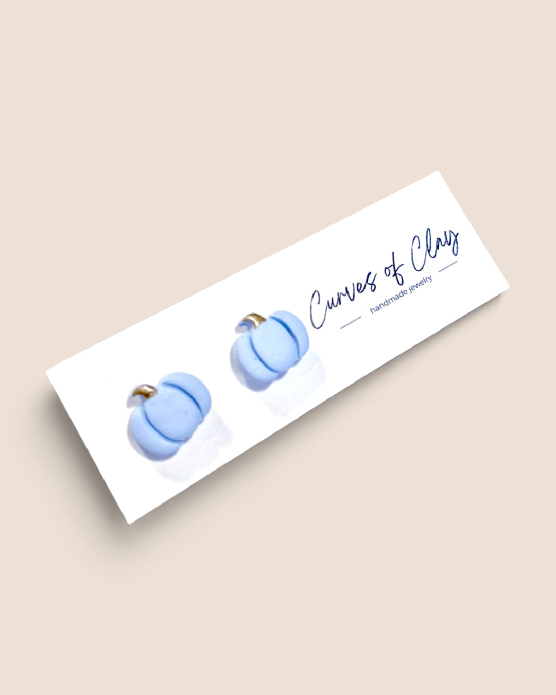 Curves of Clay, Autumn and Halloween Stud Earrings