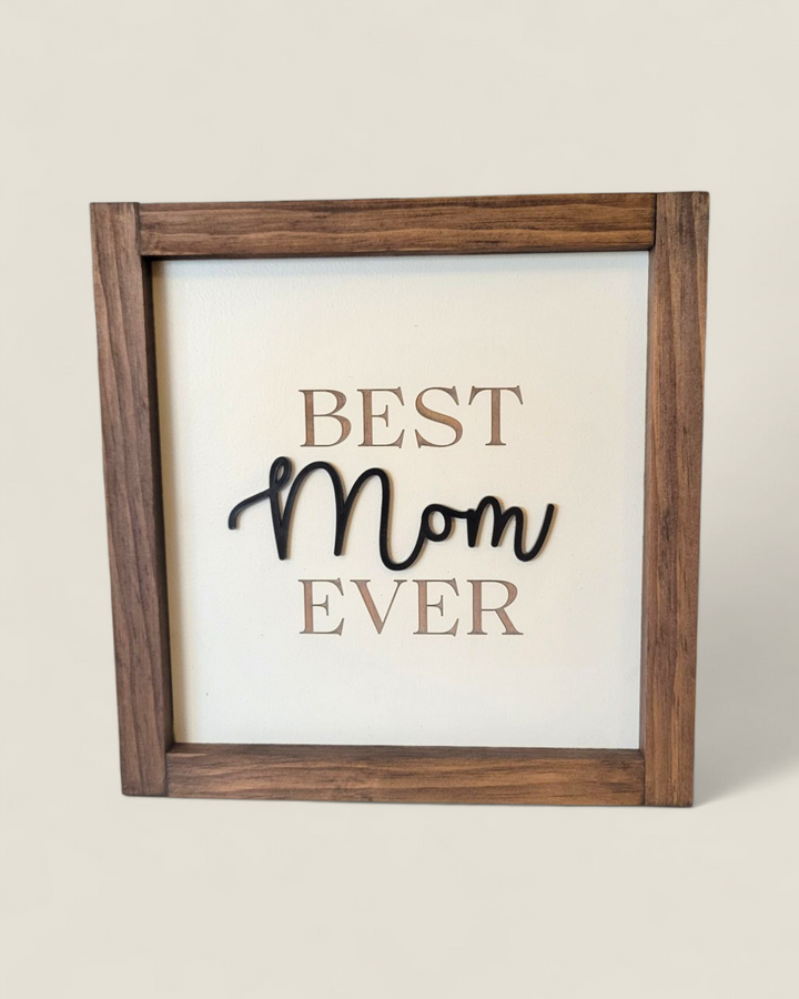 Rough Cut Dezigns, Mother's Day 3D Wood Shelf Signs