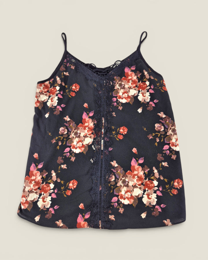 Pre-Loved Maurices Black Floral Cami Top Ladies Medium | Betty’s Marketplace
