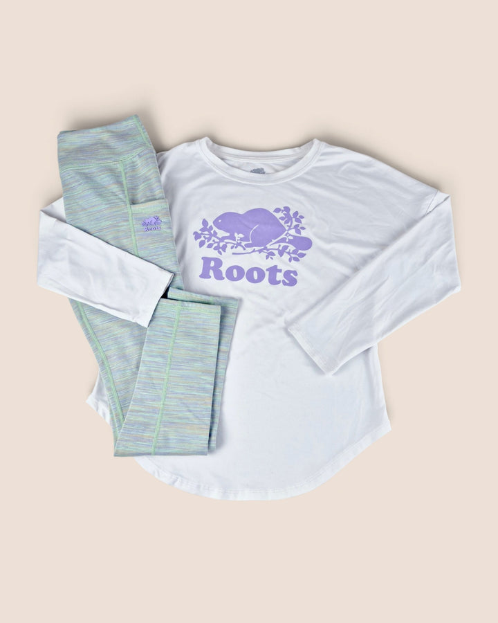 Pre-Loved Roots Pastel Athletic Outfit Girls 7-8Y | Betty’s Marketplace