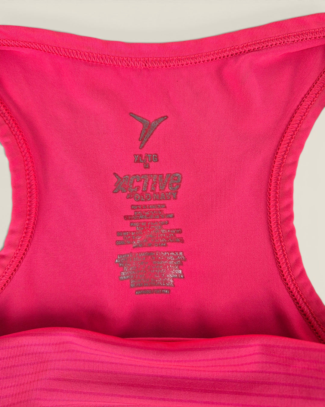 Pre-Loved Old Navy Active Striped Pink Tank Top Ladies XL | Betty’s Marketplace