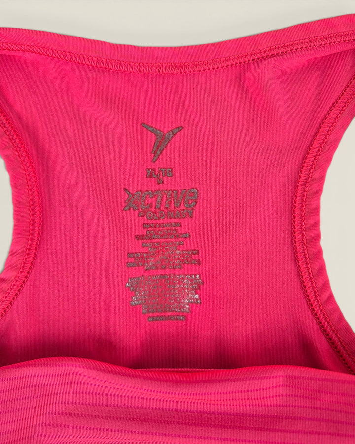 Pre-Loved Old Navy Active Striped Pink Tank Top Ladies XL | Betty’s Marketplace
