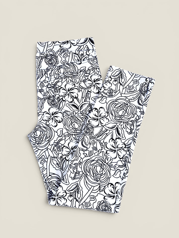 Pre-Loved Joseph Ribkoff Black & White Floral Pants Ladies Size 10 | Betty’s Marketplace