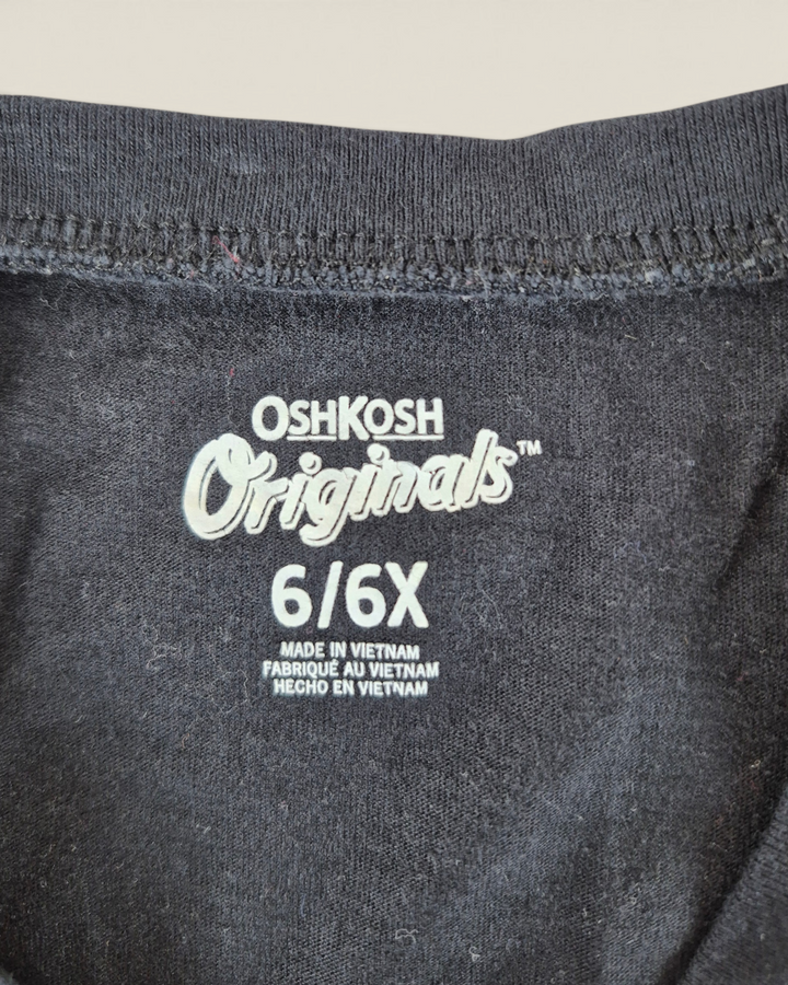 Pre-Loved Oshkosh Black Cat Top Girls 6Y | Betty’s Marketplace
